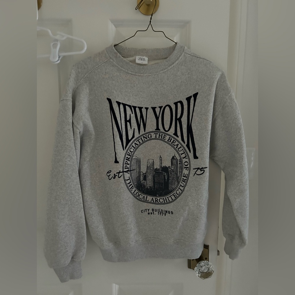 Zara Heather Gray Pullover